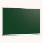 Langwandtafel, Stahlemaille grün, mit Kreideablage 